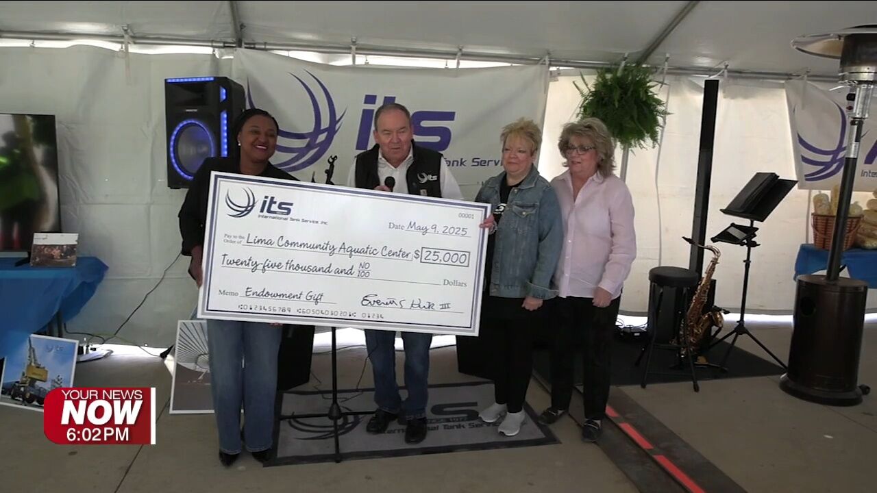 International Tank Service celebrates 50 years, donates $25,000 to Lima Aquatic Park